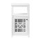 Alaterre Furniture Derby 3-Piece Bathroom Set with Over Toilet Open Storage Shelf, Hamper, and Floor Cabinet ANDE7378WH - alternate 8